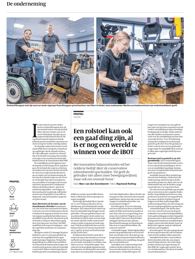 2KERR in de Volkskrant